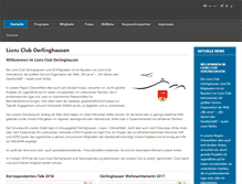Tablet Screenshot of lions-oerlinghausen.de
